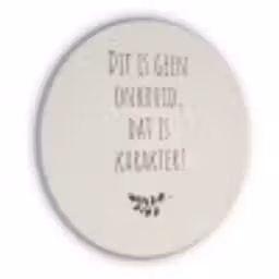 Bruin - Minimalistisch - Quote - Zomer Akoestische PET Vilt - Rond klein -3d