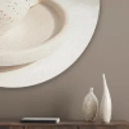 Cappuccino - Schuim - Schotel - Beige Akoestische PET Vilt - Rond klein -sfeer5_closeup