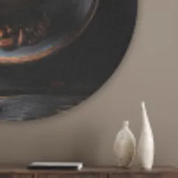 Kop - Koffie - Hout - Bonen Akoestische PET Vilt - Rond klein -sfeer5_closeup