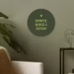 Donkergroen - Quote - Zon - Zomer Akoestische PET Vilt - Rond klein -sfeer2