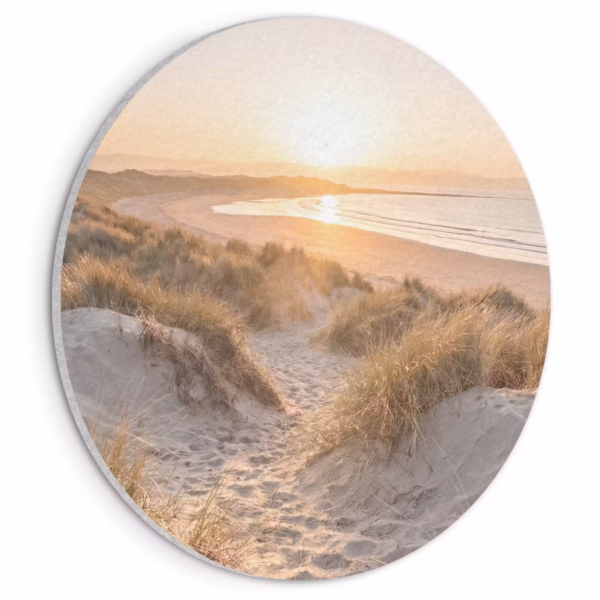 Acoustic painting round - Dunes - Beach - Sea