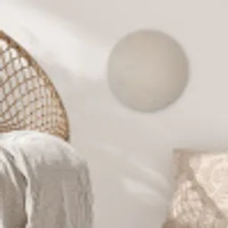 Japandi - Beige - Modern Akoestische PET Vilt - Rond klein -sfeer4