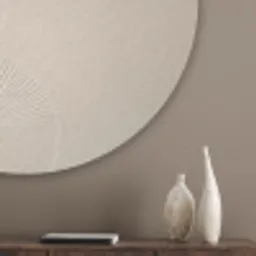 Japandi - Beige - Modern Akoestische PET Vilt - Rond klein -sfeer5_closeup