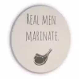 Vlees - Minimalistisch - Beige - Quote Akoestische PET Vilt - Rond klein -3d