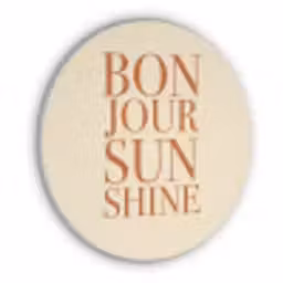 Oranje - Quote - Sun Akoestische PET Vilt - Rond klein -3d