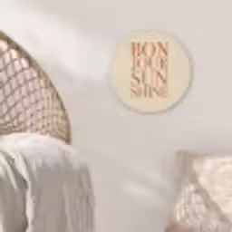 Oranje - Quote - Sun Akoestische PET Vilt - Rond klein -sfeer4