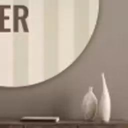 Buiten - Quote - Strepen - Zomer Akoestische PET Vilt - Rond klein -sfeer5_closeup