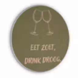 Roze - Groen - Wijn - Quote Akoestische PET Vilt - Rond klein -3d