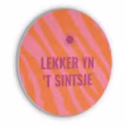 Quote - Zomer - Roze Akoestische PET Vilt - Rond klein -3d