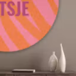 Quote - Zomer - Roze Akoestische PET Vilt - Rond klein -sfeer5_closeup