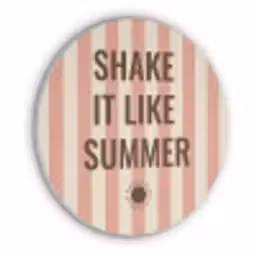 Zomer - Quote - Strepen Akoestische PET Vilt - Rond klein -3d