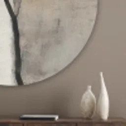Wabi sabi - Plant - Beige Akoestische PET Vilt - Rond klein -sfeer5_closeup