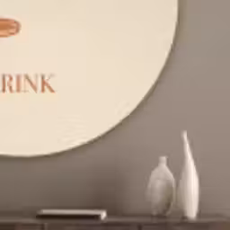 Wijn - Zomer - Quote - Oranje Akoestische PET Vilt - Rond klein -sfeer5_closeup