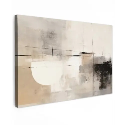 Abstract - Kunst - Grijs canvas 2cm klein -z3d