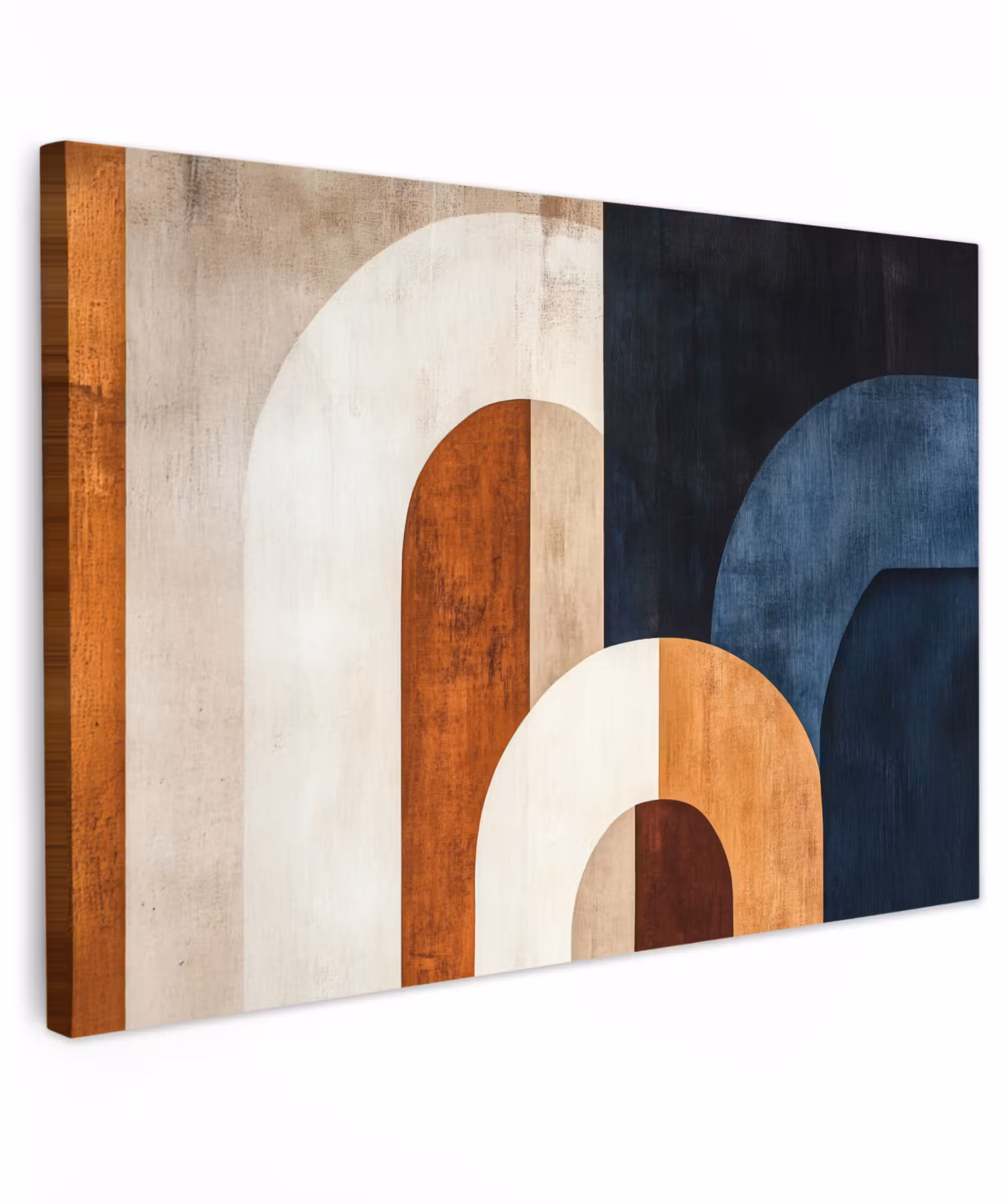 Canvas Print - Abstract - Shapes - Dark blue