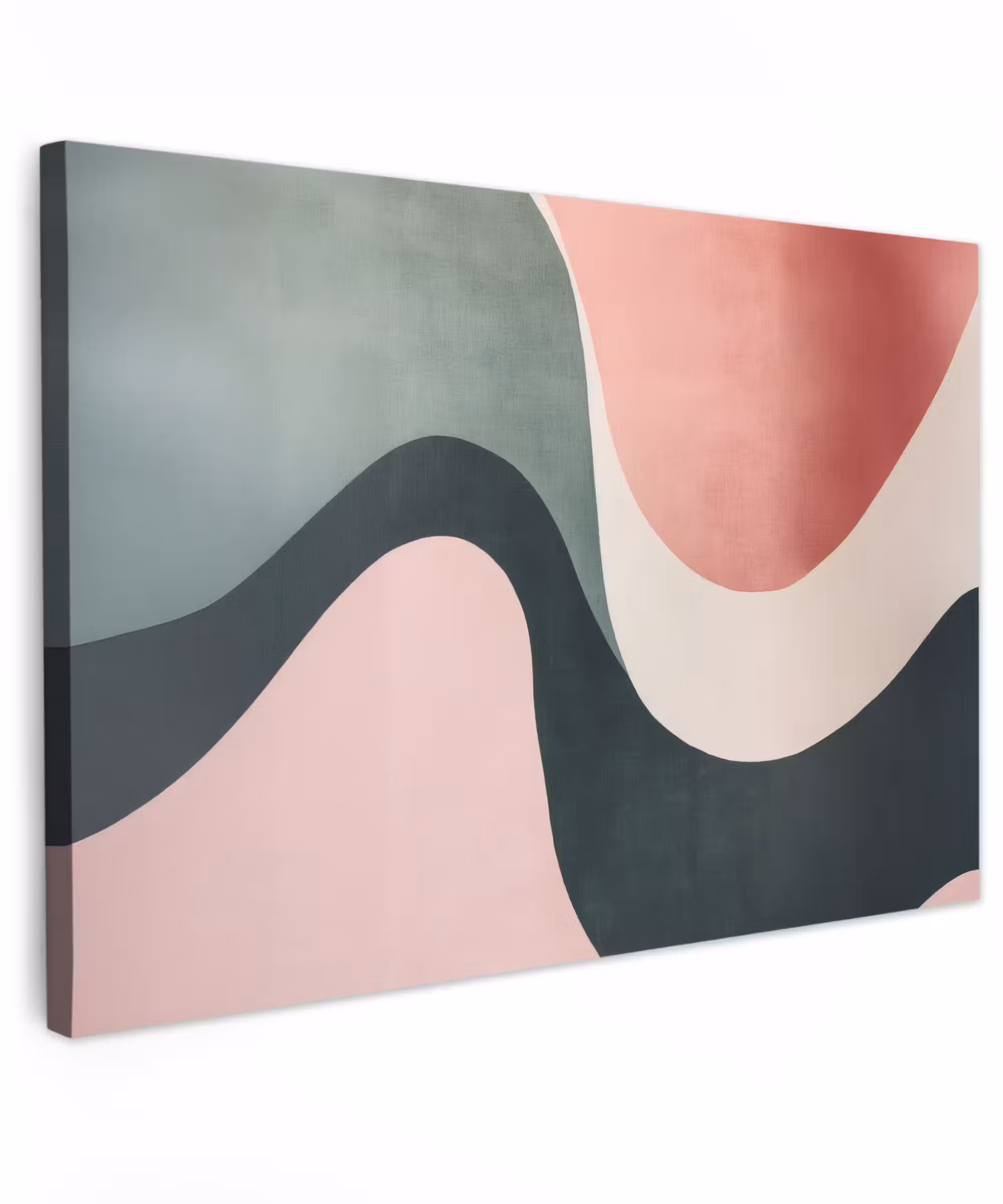 Canvas Print - Abstract - Waves - Ornate - Pink