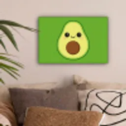Avocado - Groen - Speels canvas 2cm klein -sfeer1