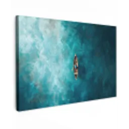 Bootje - Water - Blauw canvas 2cm klein -z3d