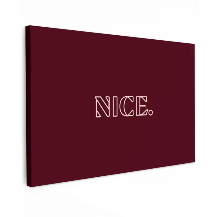 Bordeaux - Nice - minimalistisch canvas 2cm klein -z3d