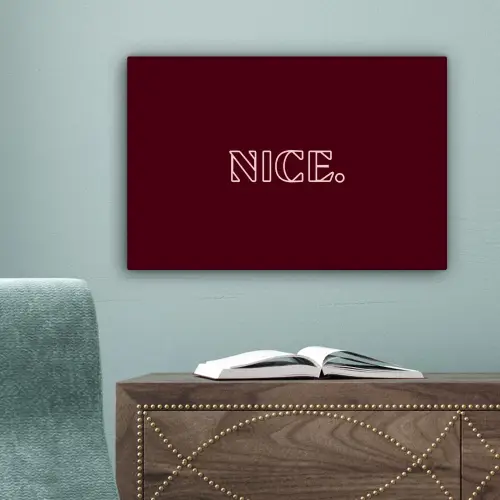 Bordeaux - Nice - minimalistisch canvas 2cm klein -sfeer4