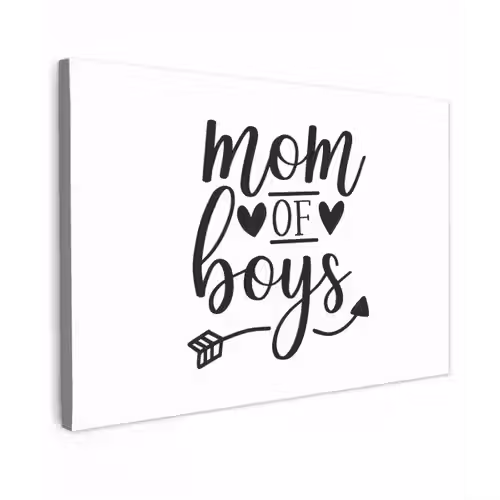 Jongens - Moederdag - Quotes canvas 2cm klein -z3d