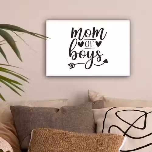 Jongens - Moederdag - Quotes canvas 2cm klein -sfeer1