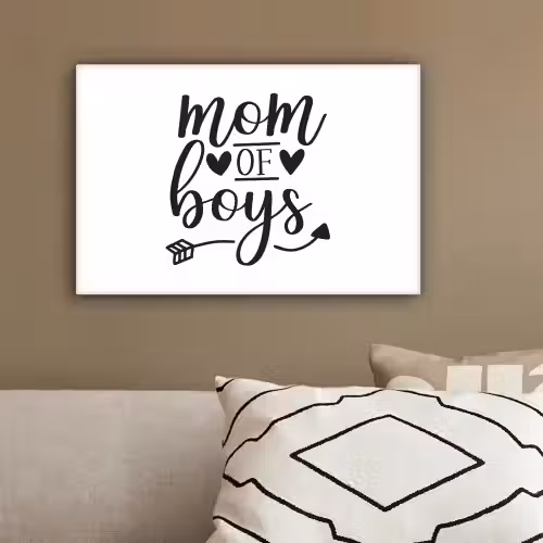 Jongens - Moederdag - Quotes canvas 2cm klein -sfeer3