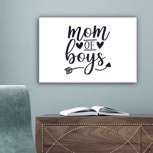 Jongens - Moederdag - Quotes canvas 2cm klein -sfeer4