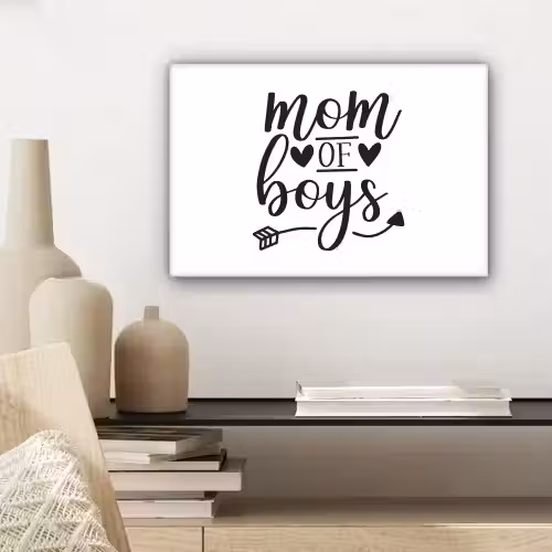 Jongens - Moederdag - Quotes canvas 2cm klein -sfeer6
