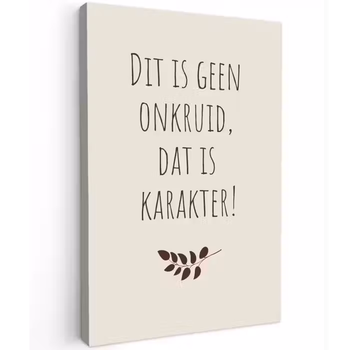 Bruin - Minimalistisch - Quote - Zomer canvas 2cm klein -z3d