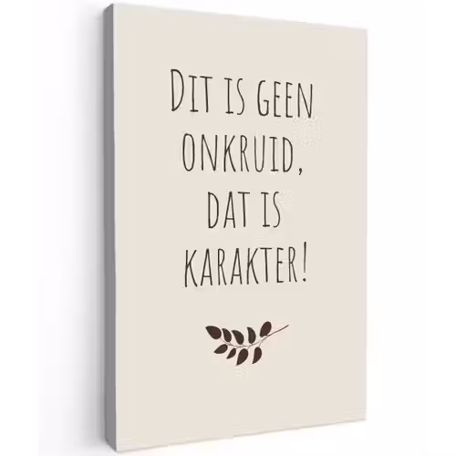 Bruin - Minimalistisch - Quote - Zomer canvas 2cm klein -z3d