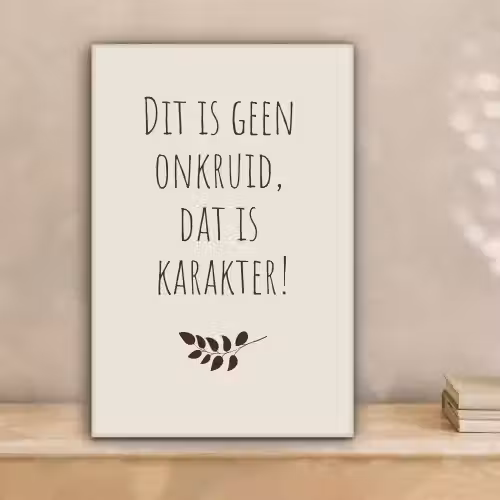 Bruin - Minimalistisch - Quote - Zomer canvas 2cm klein -sfeer1