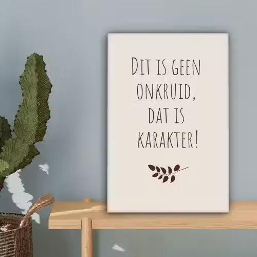 Bruin - Minimalistisch - Quote - Zomer canvas 2cm klein -sfeer4