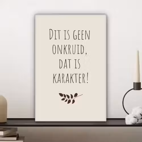 Bruin - Minimalistisch - Quote - Zomer canvas 2cm klein -sfeer6