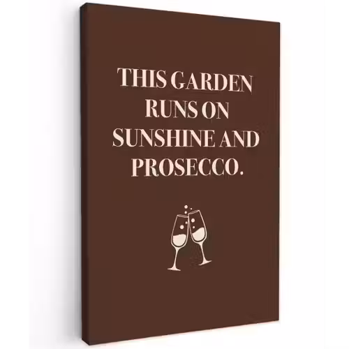 Bruin - Zomer - Quote - Drinken canvas 2cm klein -z3d