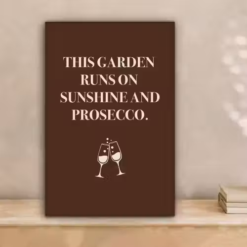 Bruin - Zomer - Quote - Drinken canvas 2cm klein -sfeer1