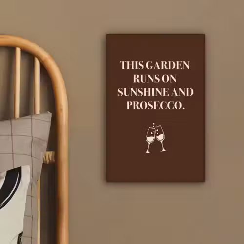 Bruin - Zomer - Quote - Drinken canvas 2cm klein -sfeer3