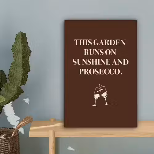 Bruin - Zomer - Quote - Drinken canvas 2cm klein -sfeer4