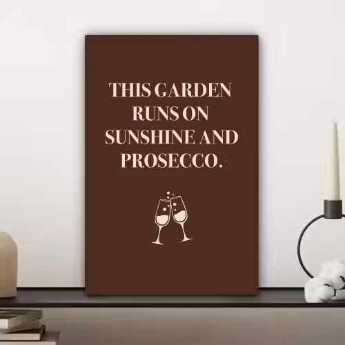 Bruin - Zomer - Quote - Drinken canvas 2cm klein -sfeer6