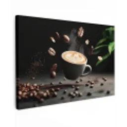 Cappuccino - Kop - Bonen - Bruin canvas 2cm klein -z3d