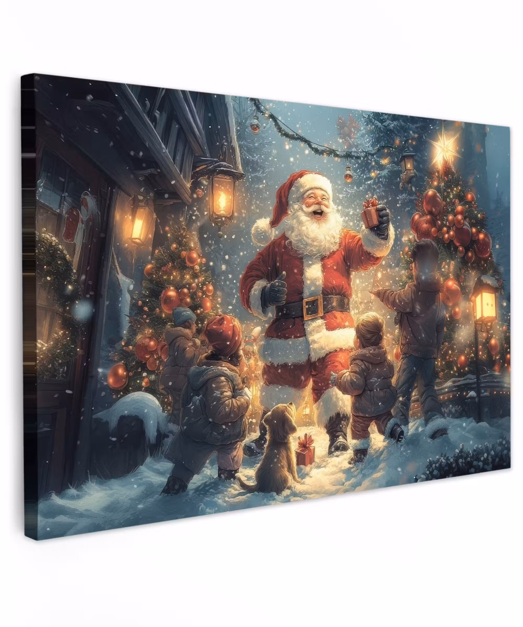 Canvas Print - Christmas cheer - Snow - Colorful