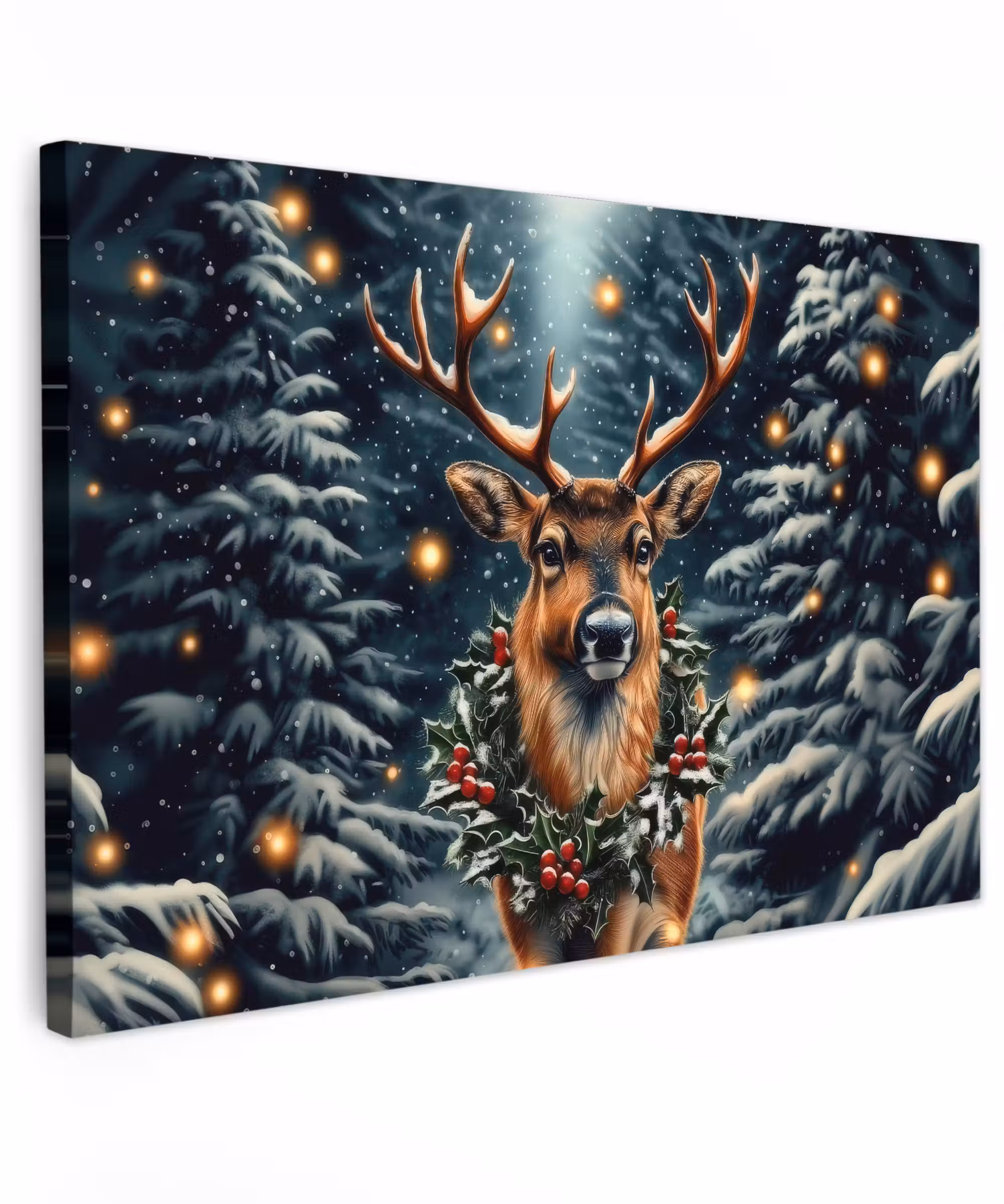 Canvas Print - Christmas - Magic - Forest - Colorful
