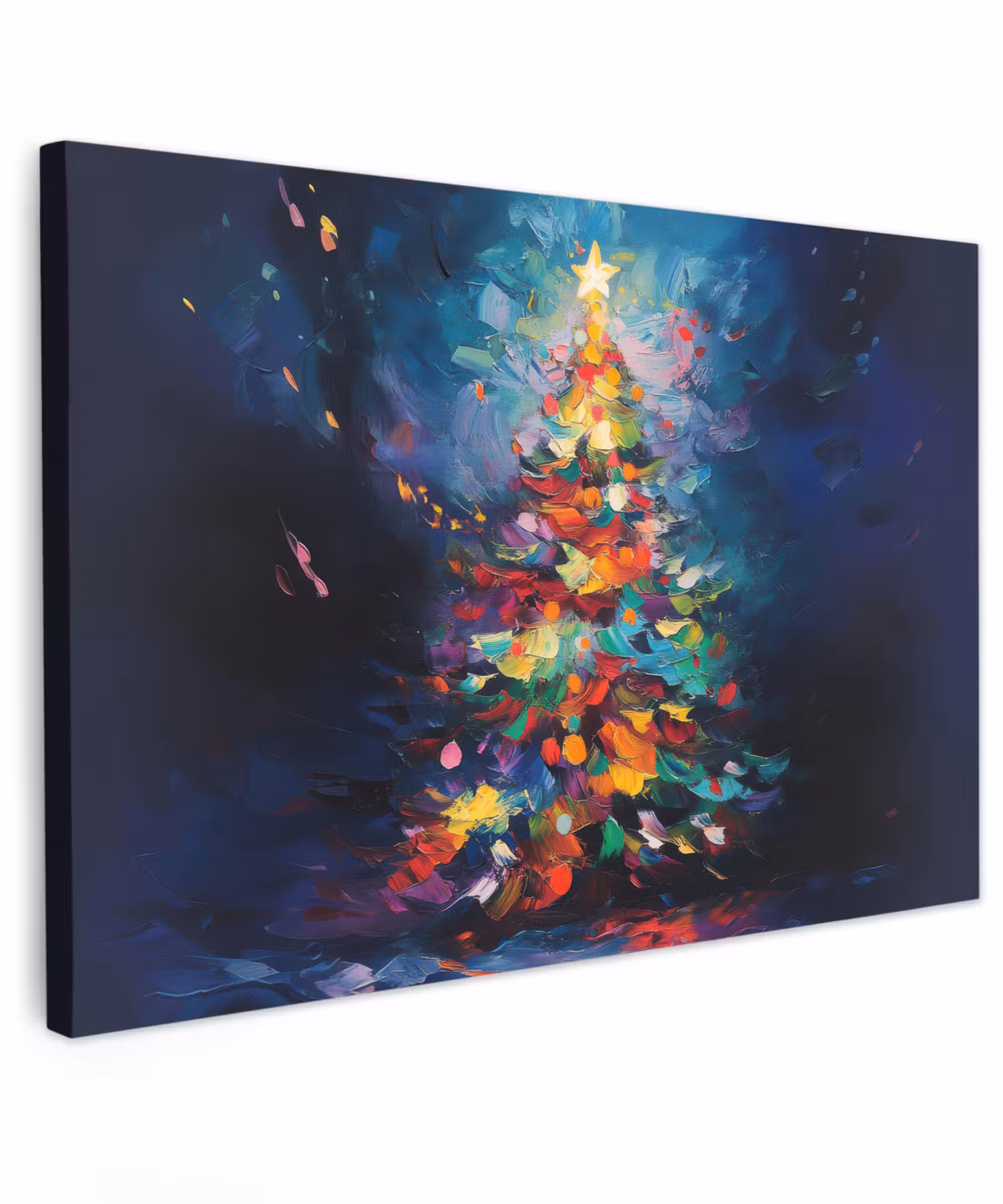 Canvas Print - Christmas tree - Christmas - Abstract - Colorful