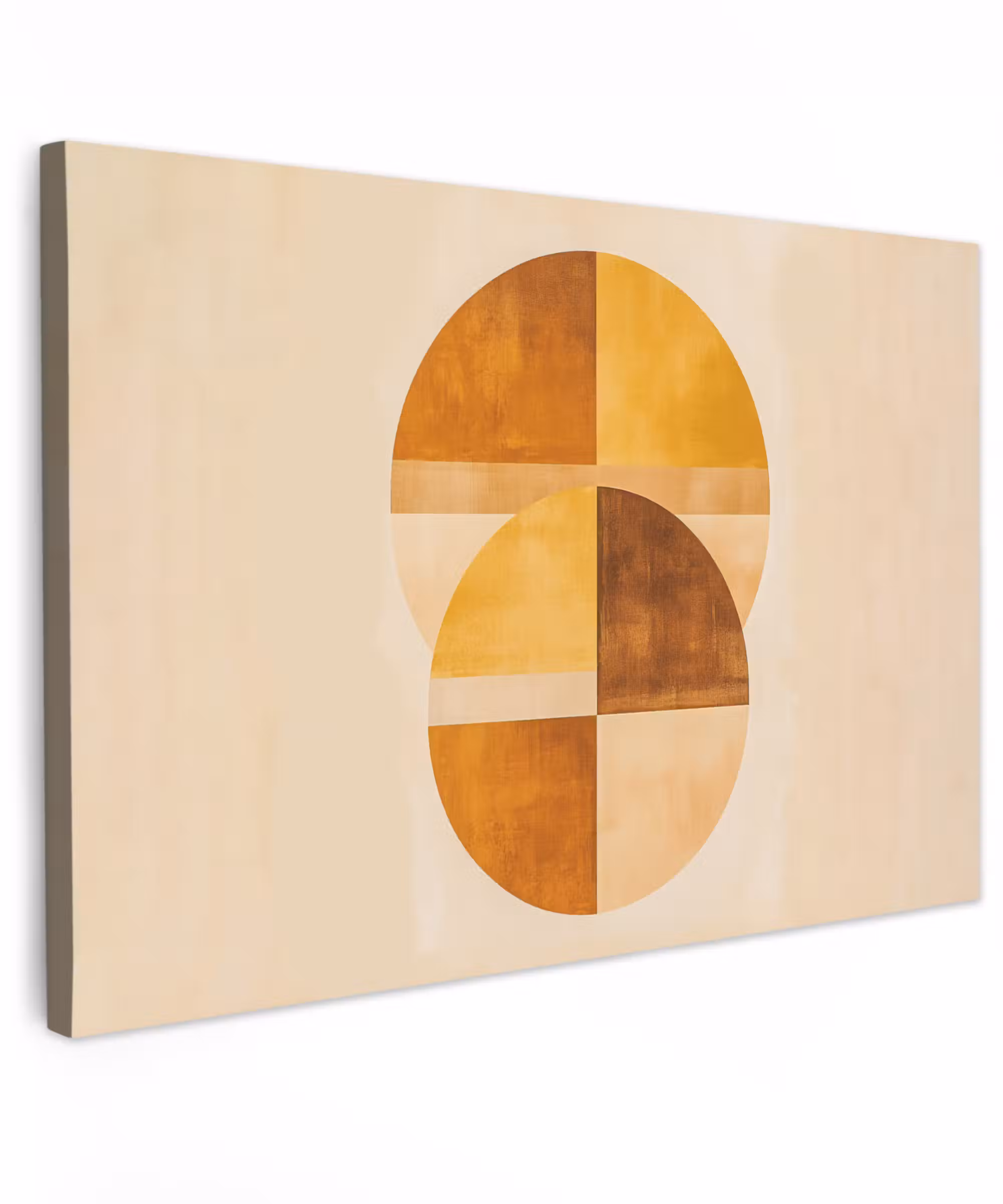 Canvas Print - Circles - Yellow - Minimalist