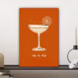 Cocktail - Oranje - Zomer - Quote canvas 2cm klein -sfeer6