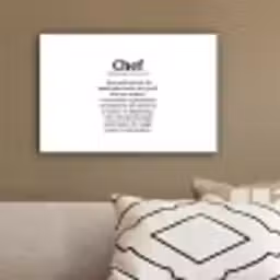 Kok - Definitie - Chef - Koken - Keuken - Spreuken - Woordenboek canvas 2cm klein -sfeer3