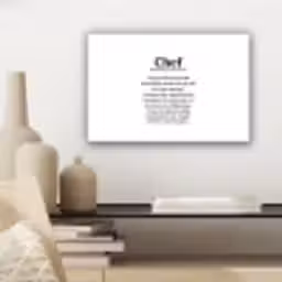 Kok - Definitie - Chef - Koken - Keuken - Spreuken - Woordenboek canvas 2cm klein -sfeer6