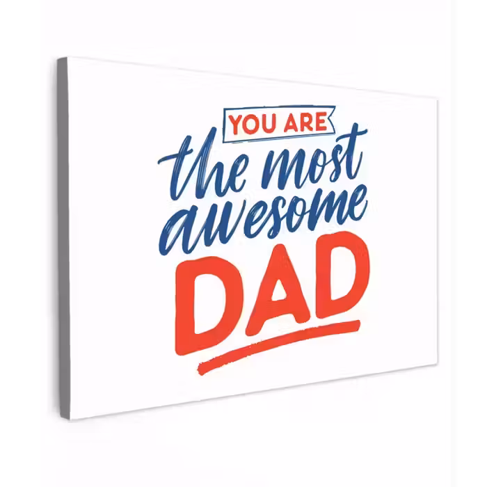 Papa - Vaderdag - Spreuken canvas 2cm klein -z3d