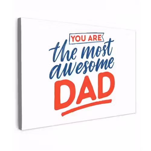 Papa - Vaderdag - Spreuken canvas 2cm klein -z3d