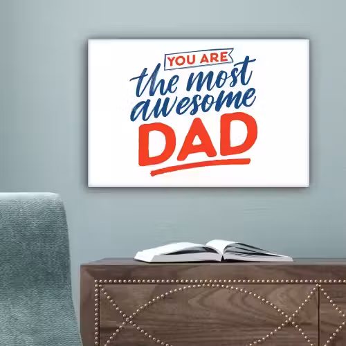 Papa - Vaderdag - Spreuken canvas 2cm klein -sfeer4